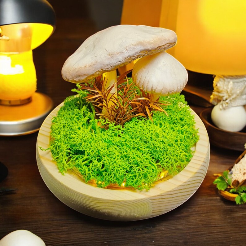 Christmas LED Mushroom Lamp For Gift – Handmade Night Light Décor