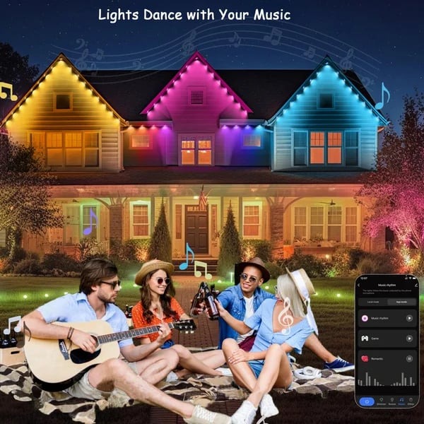 Rainbow LED Outdoor Lights – Customizable, Durable, and Weatherproof